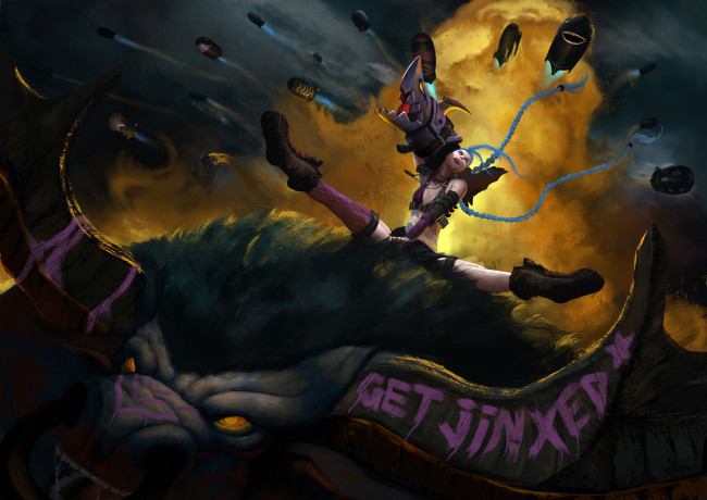 Обои картинки фото видео игры, league of legends, девушка, существо, фон, ракета