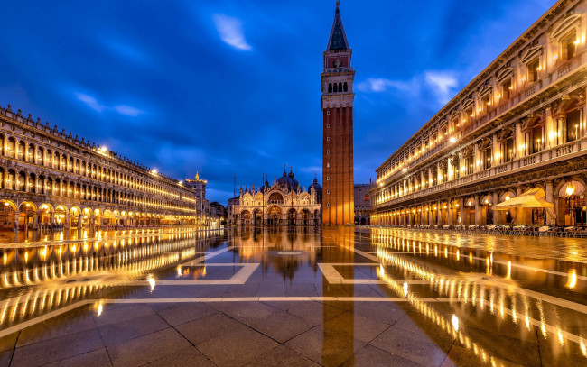 Обои картинки фото piazza san marco, города, венеция , италия, piazza, san, marco