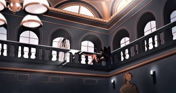 Картинка аниме mo+dao+zu+shi вэй усянь лань ванцзи ангел демон здание