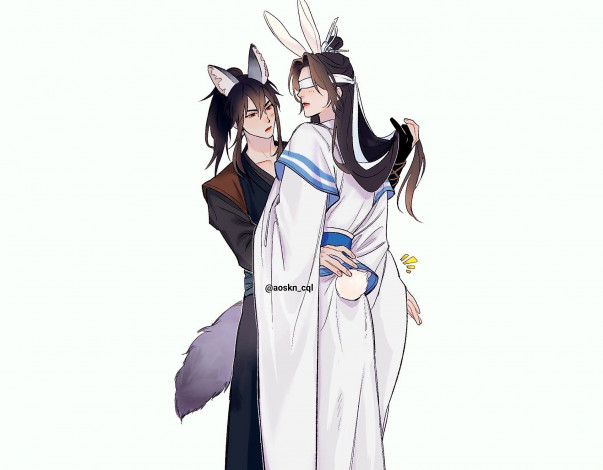 Обои картинки фото аниме, mo dao zu shi, сюэ, ян, сяо, синчень, ушки