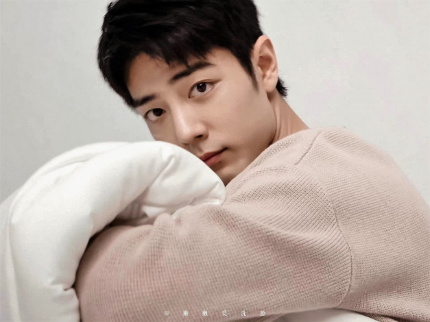 Обои картинки фото мужчины, xiao zhan, актер, одеяло, свитер