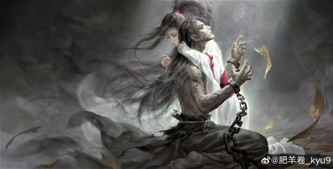 Обои картинки фото аниме, mo dao zu shi, вэнь, нин, цин