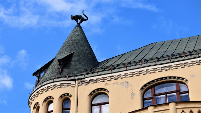 Обои картинки фото the cat house, города, рига , латвия, the, cat, house