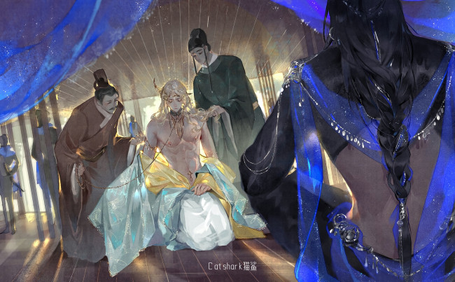 Обои картинки фото аниме, unknown,  другое , мужчины, раб