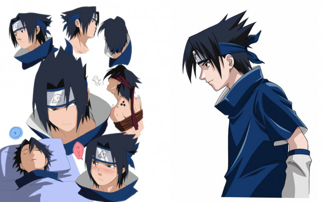 Обои картинки фото аниме, naruto, учиха, саске
