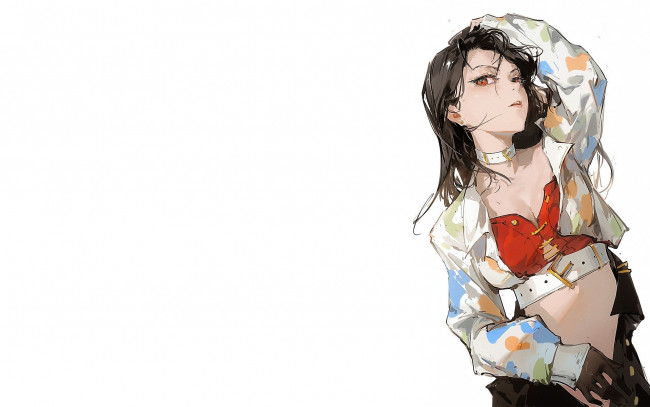 Обои картинки фото аниме, unknown,  другое , девушка, топ