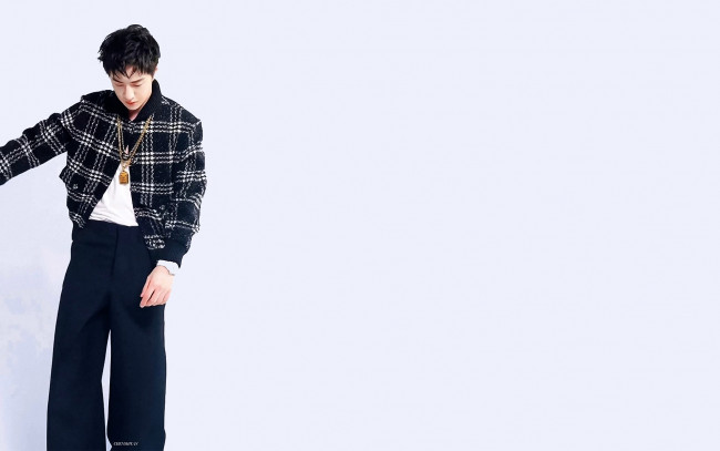 Обои картинки фото мужчины, wang yi bo, актер, пиджак, штаны, куло