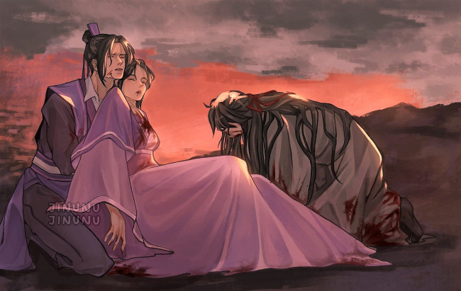 Обои картинки фото аниме, mo dao zu shi, цзян, чэн, янли, вэй, усянь