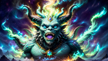 Картинка фэнтези демоны нейросети графика нейроарт ai art нейронные сети рисунки нейро искусство нейрографика graphics neuroart neural networks drawings neuro neurography