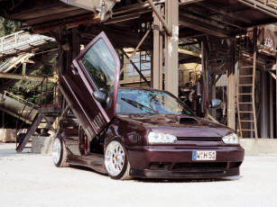 Картинка volkswagen golf автомобили