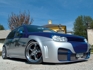 Картинка volkswagen golf автомобили