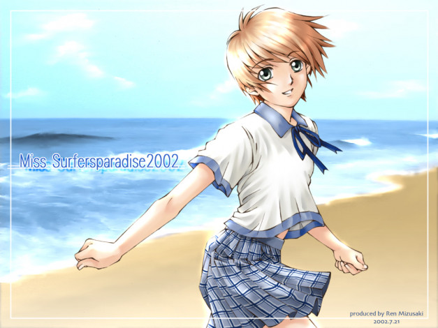 Обои картинки фото аниме, miss, surfersparadise