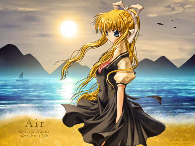 Обои картинки фото аниме, air