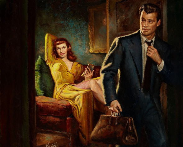 Обои картинки фото рисованные, люди