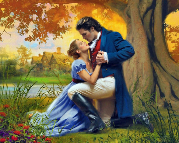 Обои картинки фото рисованные, люди