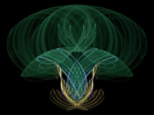 Картинка 3д графика fractal фракталы фон узор