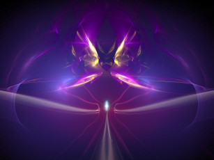 Картинка 3д графика fractal фракталы фон узор