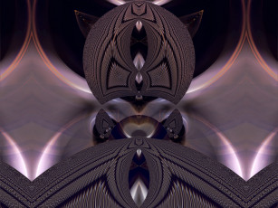 Картинка 3д графика fractal фракталы фон узор