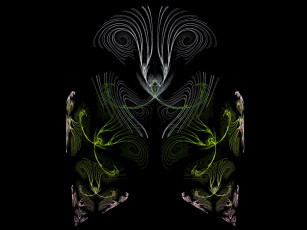 Картинка 3д графика fractal фракталы узор фон