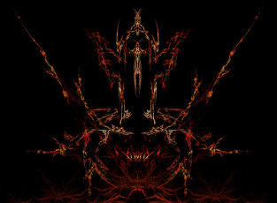 Картинка 3д графика fractal фракталы фон узор