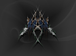 Картинка 3д графика fractal фракталы фон узор