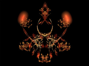 Картинка 3д графика fractal фракталы узор фон