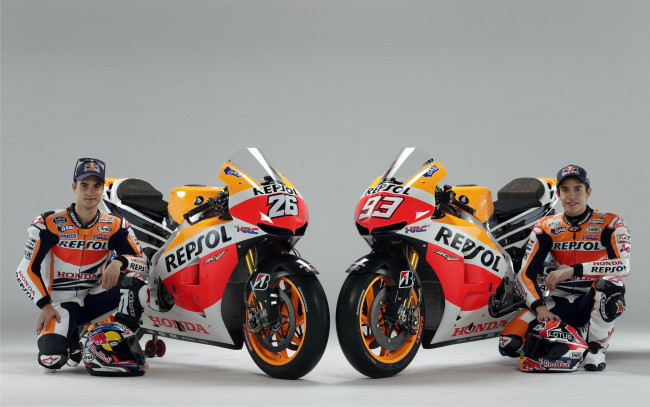 Обои картинки фото мотоциклы, honda, hrc, fleet, motorcycle