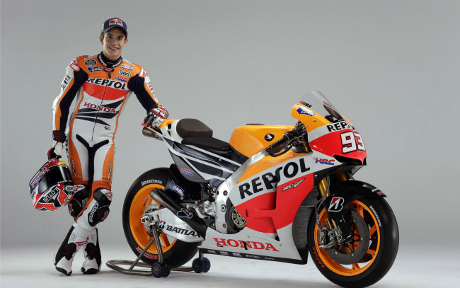 Обои картинки фото мотоциклы, honda, hrc, fleet, motorcycle