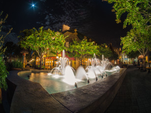 Картинка города диснейленд замок фонтан