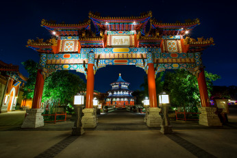 Картинка города диснейленд дизайн парки ночь hdr анахайм калифорния сша