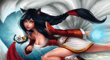 Картинка league+of+legends видео+игры волосы бег девушка