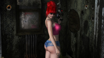 Картинка 3д+графика people+ люди девушка взгляд