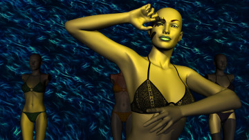 Картинка 3д+графика people+ люди девушки взгляд