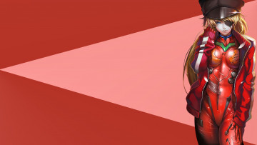 Картинка neon+genesis+evangelion аниме evangelion фон девушка asuka langley