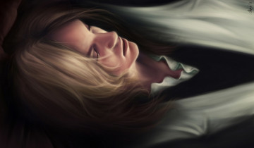 Картинка рисованные люди лицо лежит парень блондин