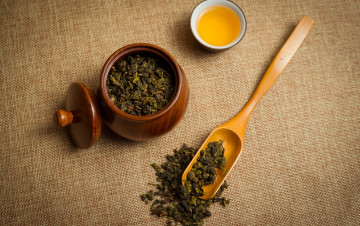 Картинка еда напитки +Чай напиток лопатка пиала чай листья зелёный