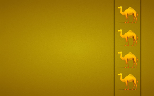 Обои картинки фото рисованные, минимализм, верблюды