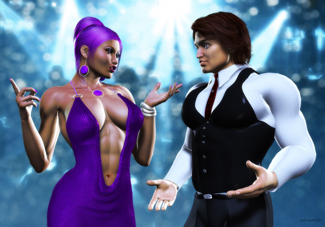 Обои картинки фото 3д графика, people , люди, девушка, парень