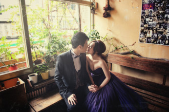 Картинка разное мужчина+женщина поцелуй свадьба девушка парень любовь