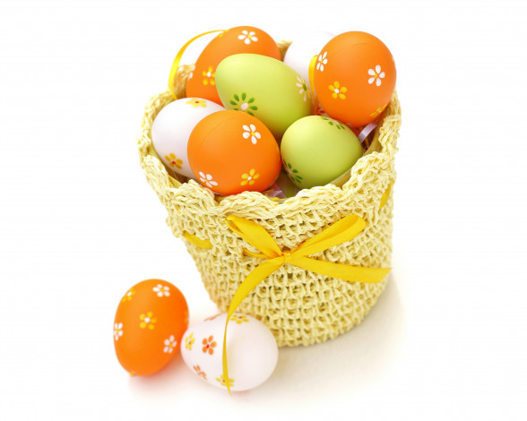 Обои картинки фото праздничные, пасха, праздник, корзина