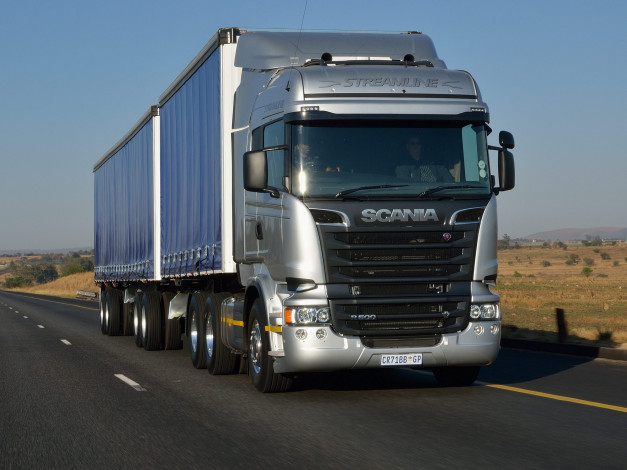 Обои картинки фото автомобили, scania, cab, streamline, 4-2, 2013г, r450, highline