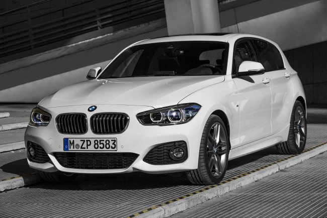 Обои картинки фото 2015 bmw 125i m sport, автомобили, bmw, белый, металлик