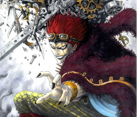 Картинка аниме one+piece цепи арт парень marlboro eustass kid one piece очки шестерни