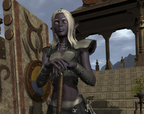 Картинка 3д+графика эльфы+ elves эльфийка взгляд фон