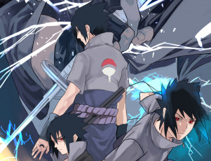 Картинка аниме naruto uchiha sasuke