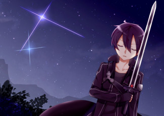 Картинка аниме sword+art+online девушка взгляд фон