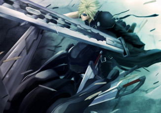 Картинка аниме final+fantasy advent children final fantasy 7 финалка оружие клауд