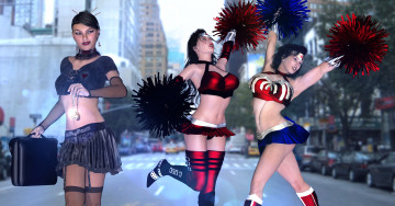 Картинка 3д+графика фантазия+ fantasy фон взгляд девушки