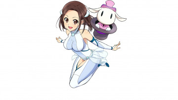 обоя nazo no kanojo x, аниме, фон, взгляд, девушка