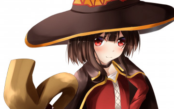 Картинка аниме kono+subarashii+sekai+ni+shukufuku+wo взгляд фон девушка